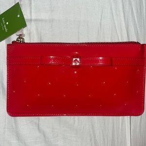 Red Kate Spade Clutch/ Wristlet